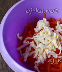 Ginger salad with carrots classic recipe
